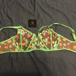 Honey Birdette Lottie Green Bra - 36F